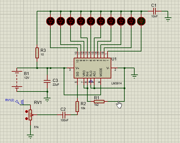 vu meter mono