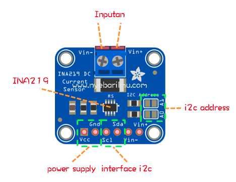 Pinout sensor INA219