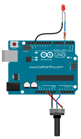 Project arduino led fading + potensiometer