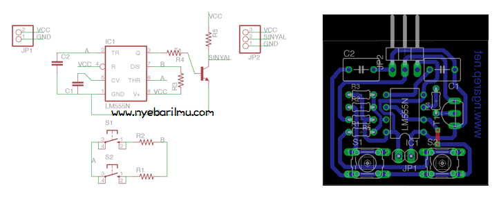 Rangkaian tester motor servo