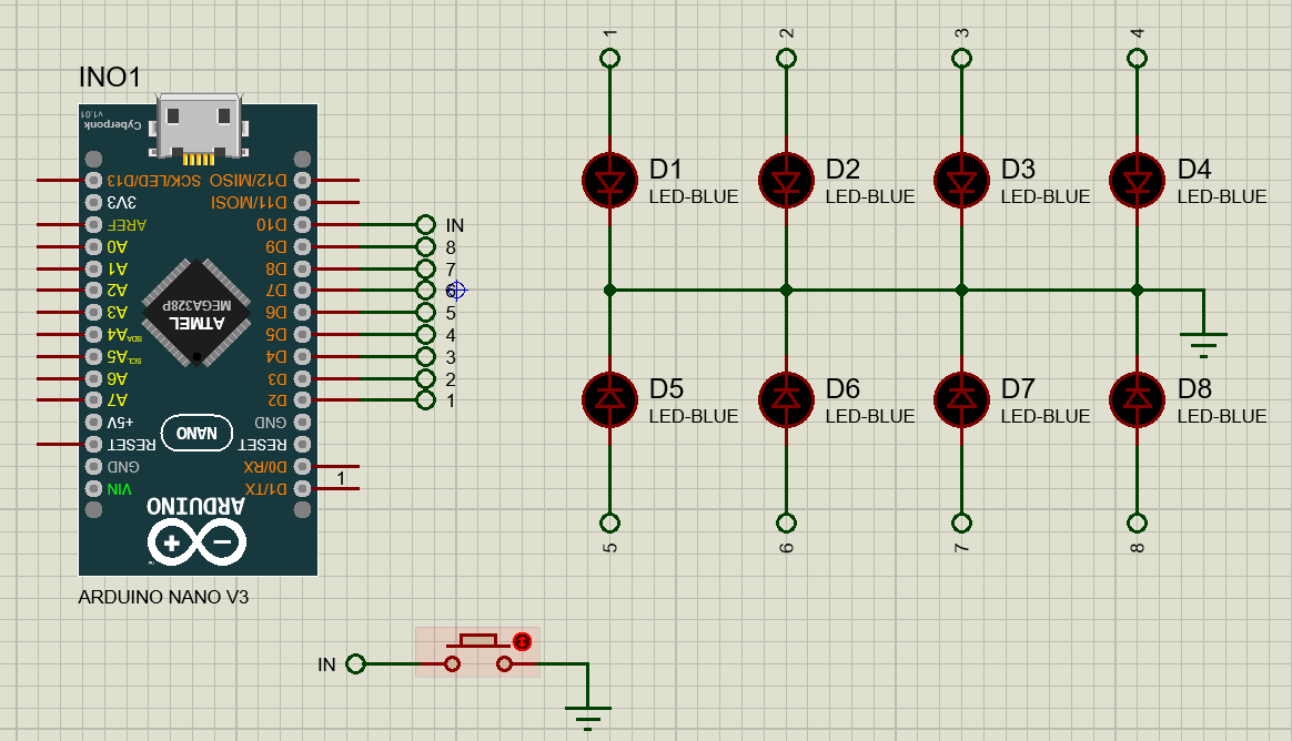 Tutorial mengakses 8 channel relay dengan arduino dan button