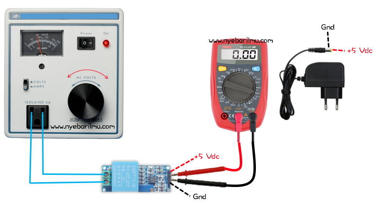 pengetesan sensor AC menggunakan multitester