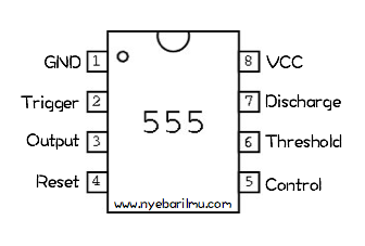 pin out IC 555