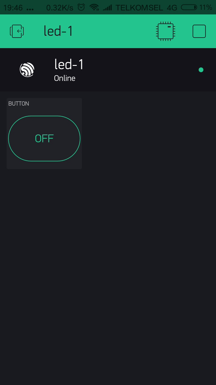 Setting aplikasi blynk di smart phone android