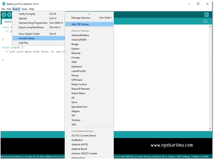 Cara mengakases df player - installing libraries