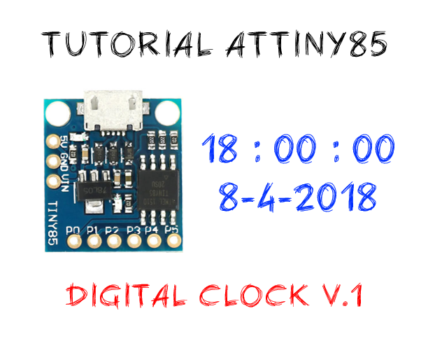 Tutorial digital clock attiny85