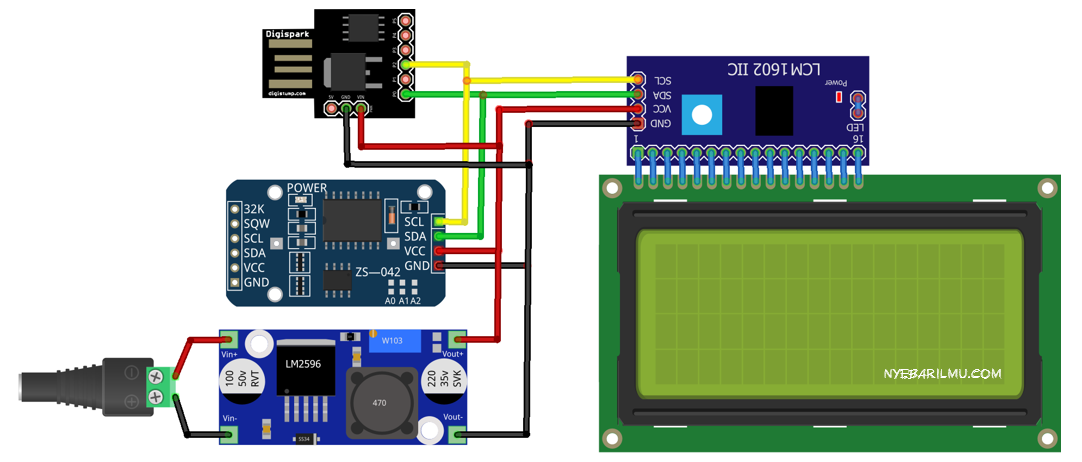 digital clock attiny85