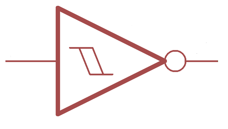 Gate schmitt trigger