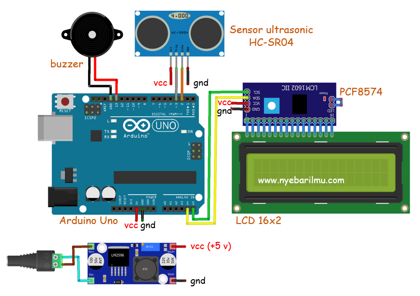 Ultrasonic parking sensor circuit diagram - Park assist cars