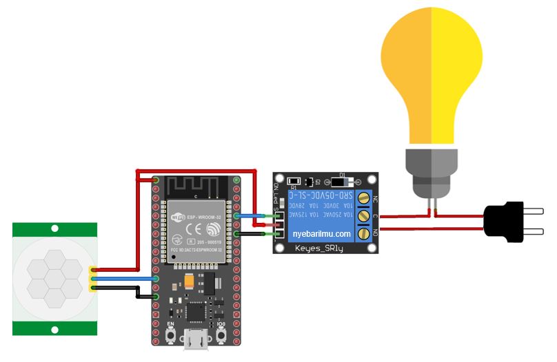 ESP32 Smart home automation - motion detection use sensor PIR