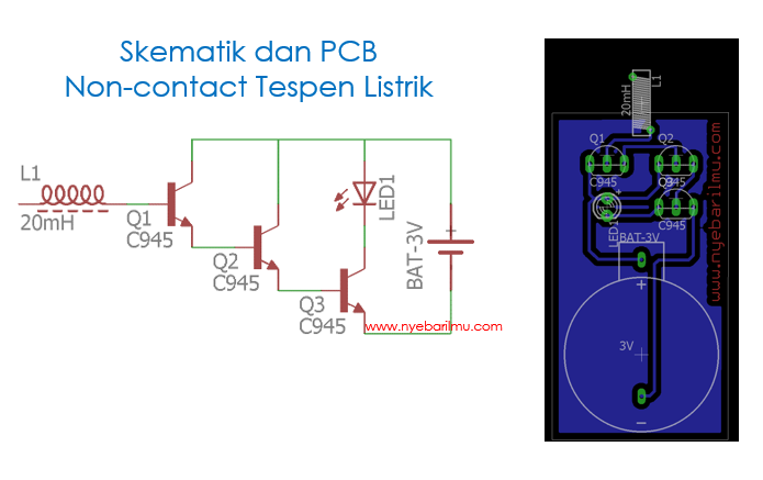 RANGKAIAN ALTERNATIF TESPEN LISTRIK NON CONTACT