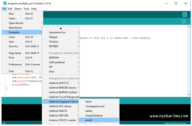 Instalasi libraries sensor fingerprint langkah-3
