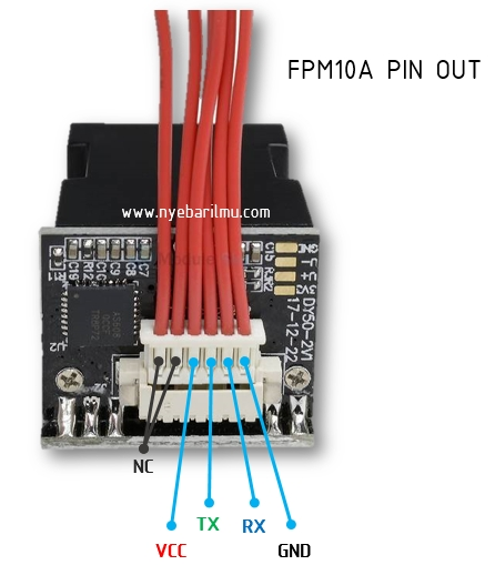 Pinout Sensor Fingerprint FPM10A