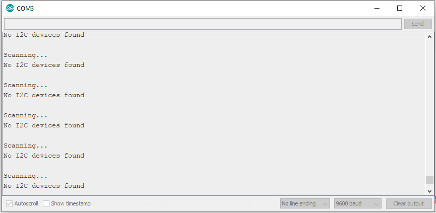 Error No I2C Scanning