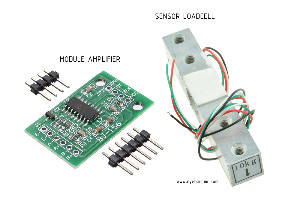LoadCell dan HX711 Module amplifier untuk timbangan digital